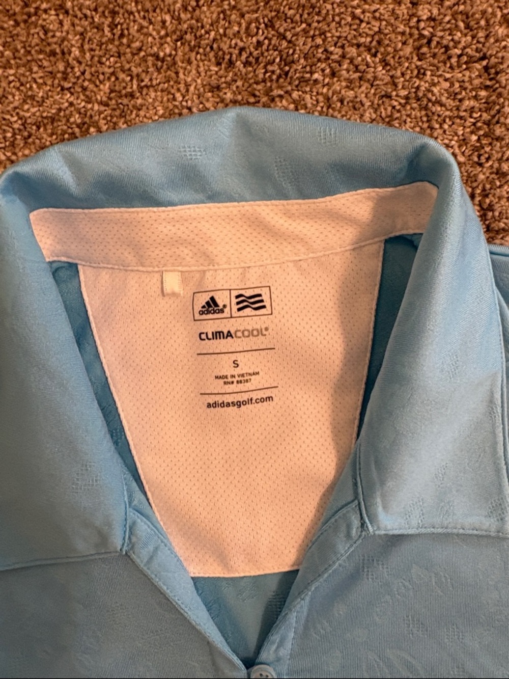 adidas Light Blue Women’s ClimaCool Polo Top